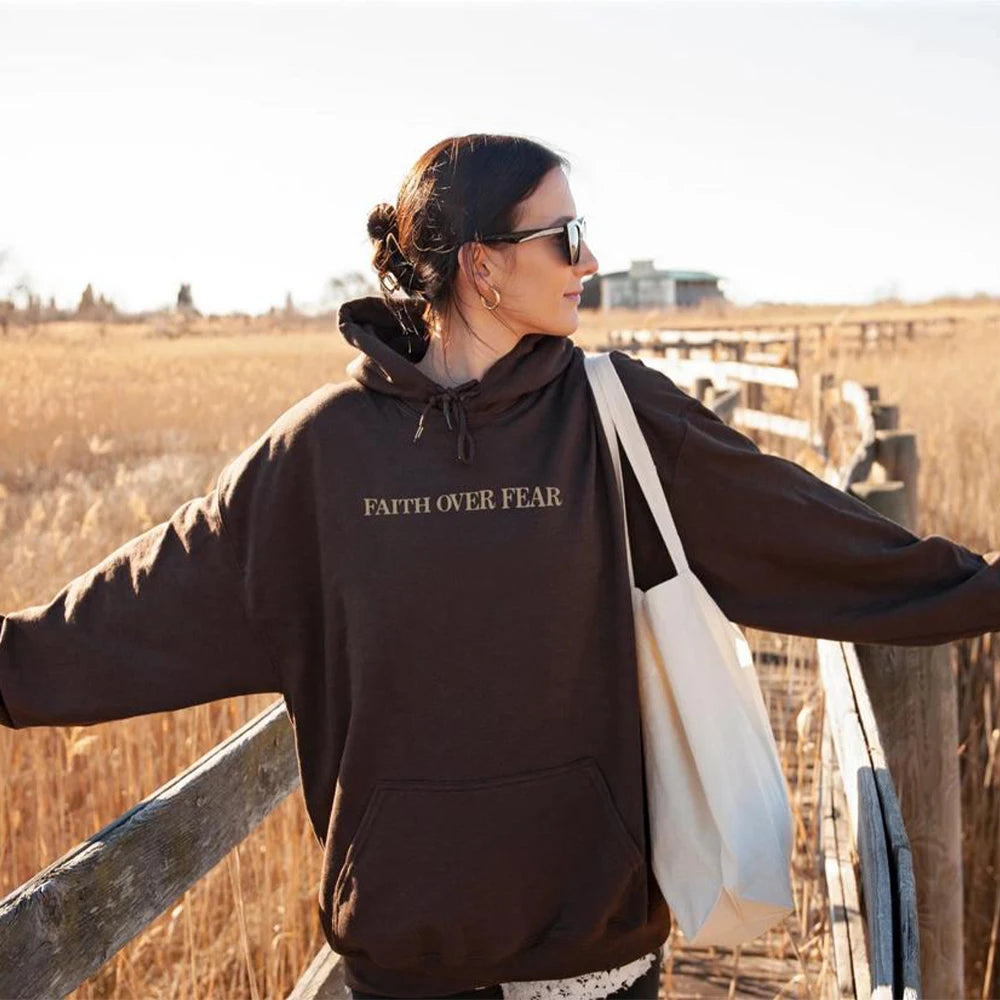 Faith Over Fear Psalm 118:6 Christian Hoodie