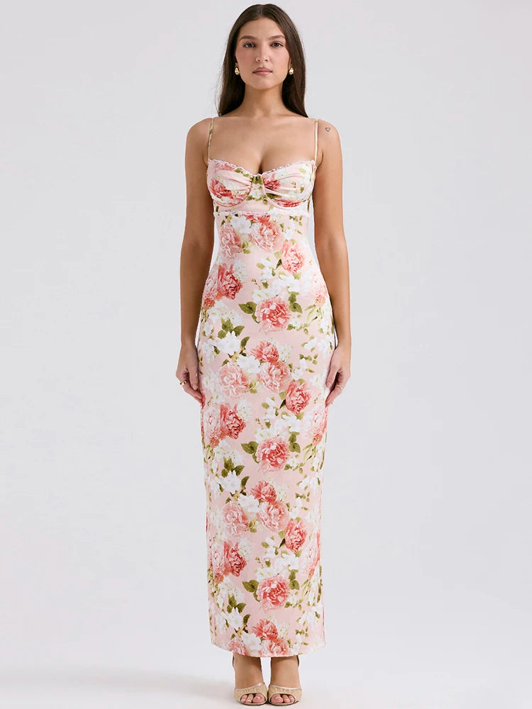 Mozision Spaghetti Strap Maxi Dress