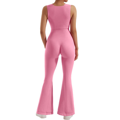 Square Neck Bodycon Jumpsuit