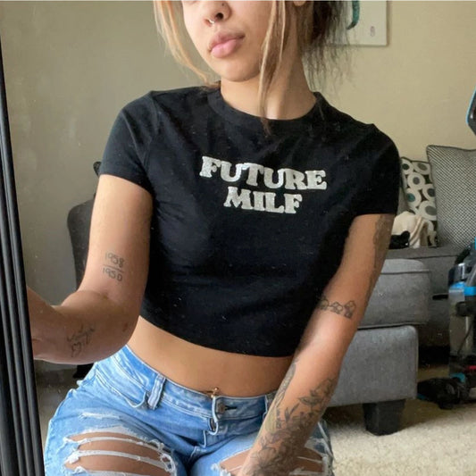 Future MILF Baby Crop Tee