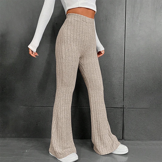 Knitted Wide-Legged Pants