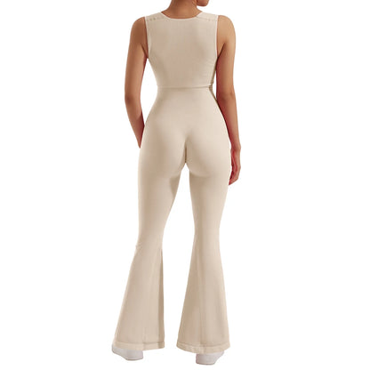 Square Neck Bodycon Jumpsuit