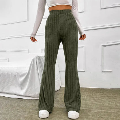 Knitted Wide-Legged Pants