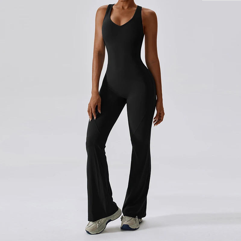 Fitness Rompers Stretch Bodysuits