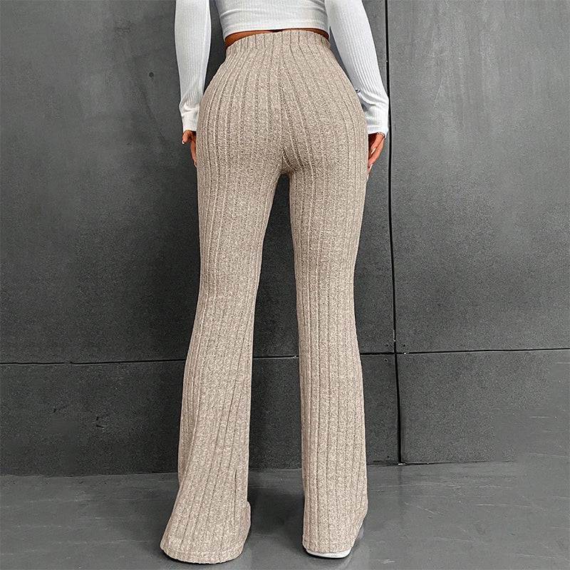 Knitted Wide-Legged Pants